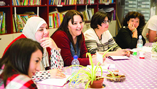 Jewish, Christian, and Muslim teachers working together