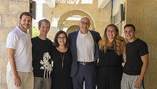 1. Dr. Andrew Rehfeld with students in Jerusalem