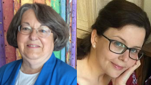 Headshots of Rabbi Sally J. Preisand and Rabbi Sonja K. Pilz