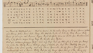 A sheet of music from the Birnbaum Collection