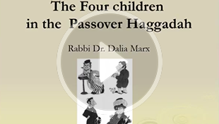 Graphic of Four Children from Rabbi Dalia Marx's Zoom presentation