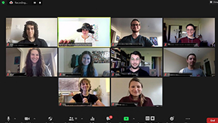Students in the inaugural cohort of the MEdL on Zoom