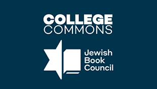 Logos of the College Commons Podcast and Jewish Book Club